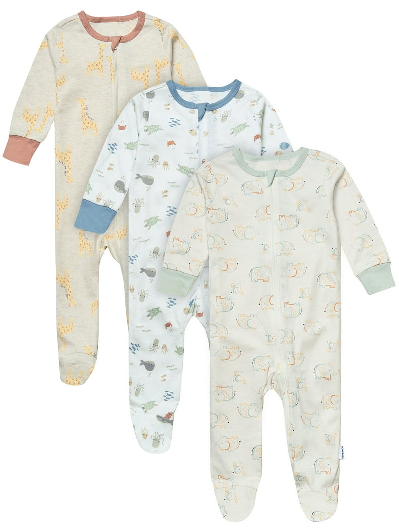 Gerber 3 pack sleepsuit